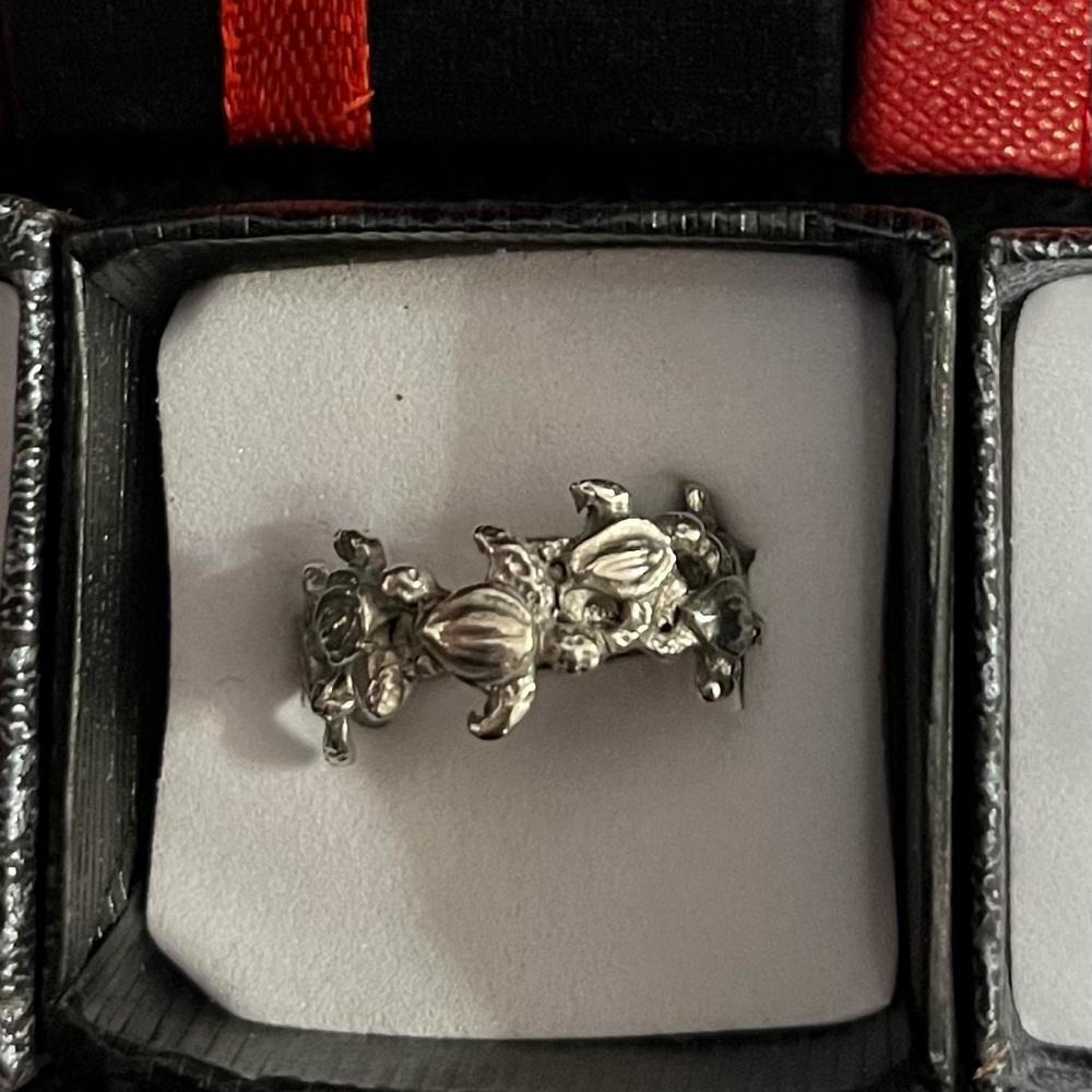 Preco Sterling Silver Turtle Ring - image 1